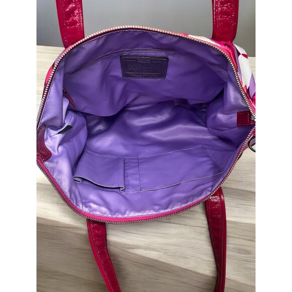 Y2K Coach 14747 Poppy Kaleidoscope Glam Tote/Crossbody/Wristlet Set - Picture 6 of 16